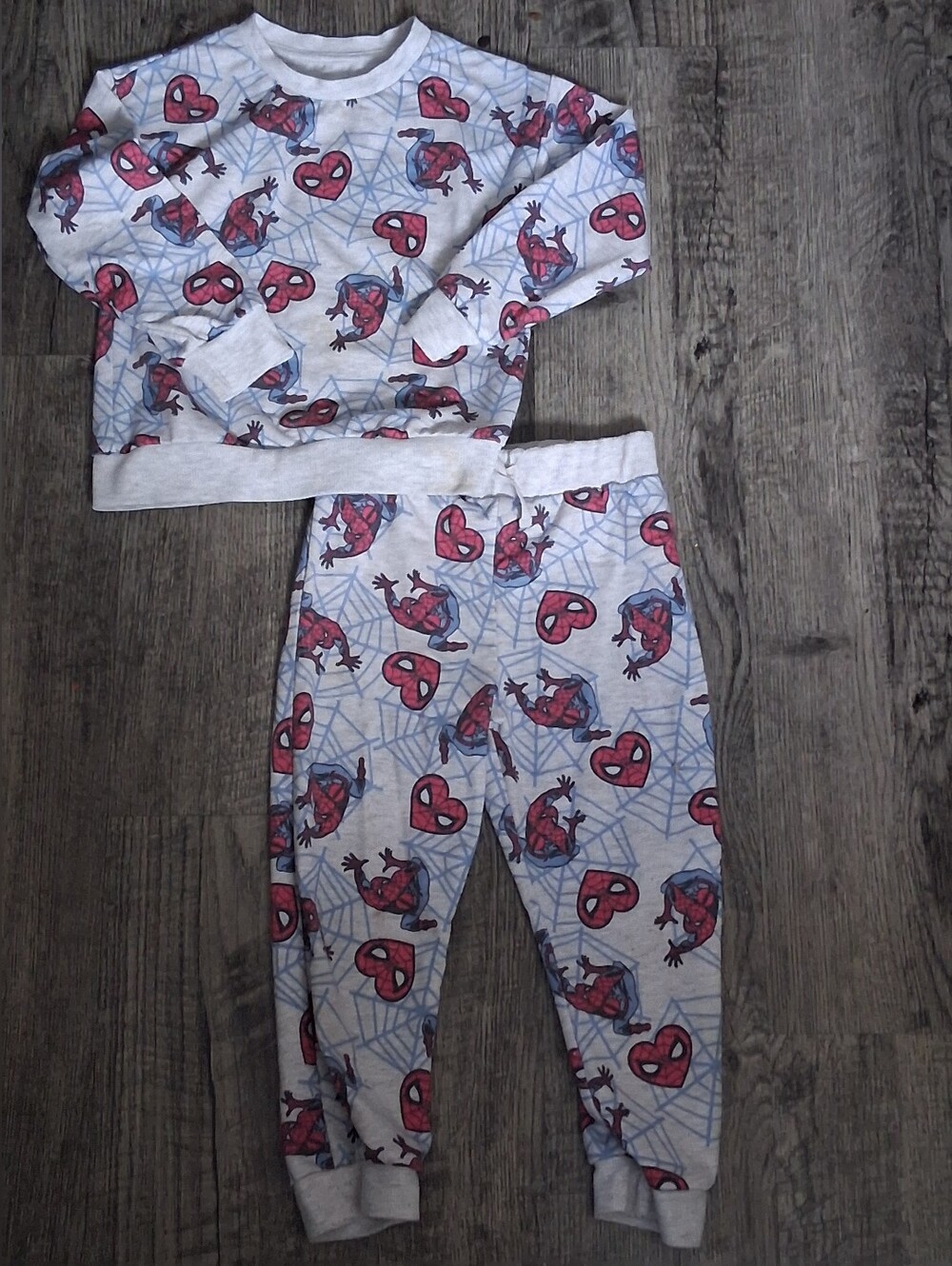 Marvel Spiderman Boys Two Piece Long Sleeve Pants Pajama Set Size 4T